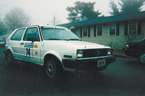 test rally car.